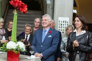 Westmount Mayor Peter Trent and Councillor Theodora Samiotis with other guests